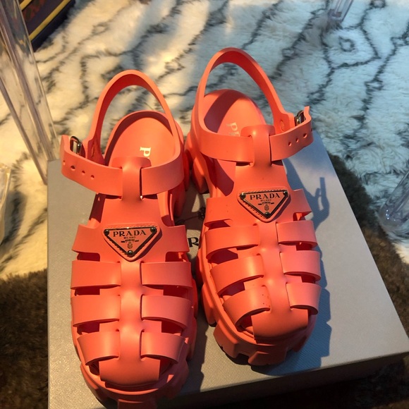 Prada Rubber Monolith sandals - Picture 8 of 10
